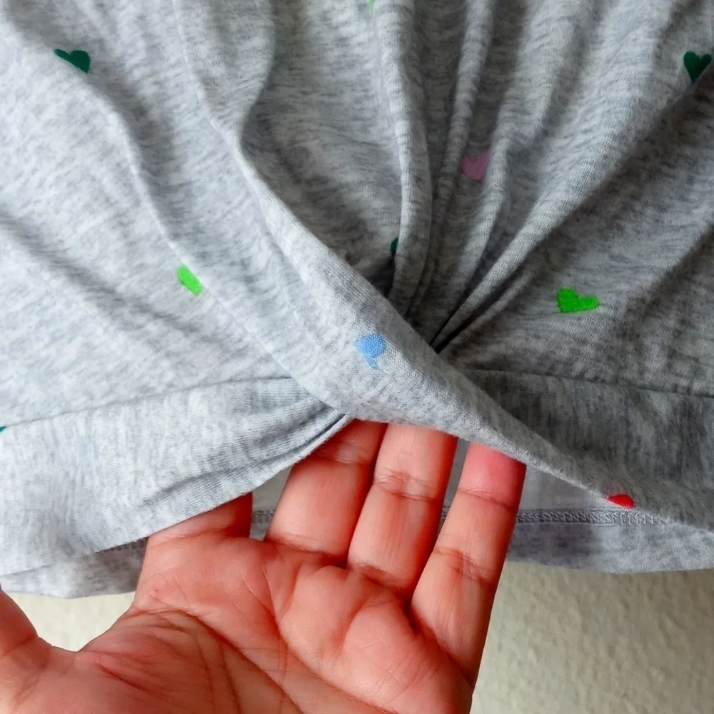 Old Navy Short-Sleeve Twist-Hem Pajama Top for Girls Size L 10/12
